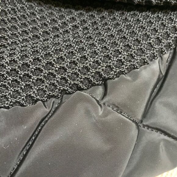 FALCON Nero quilted bomber jacket full zip front mix Media pockets lined men 3XL - Picture 8 of 12